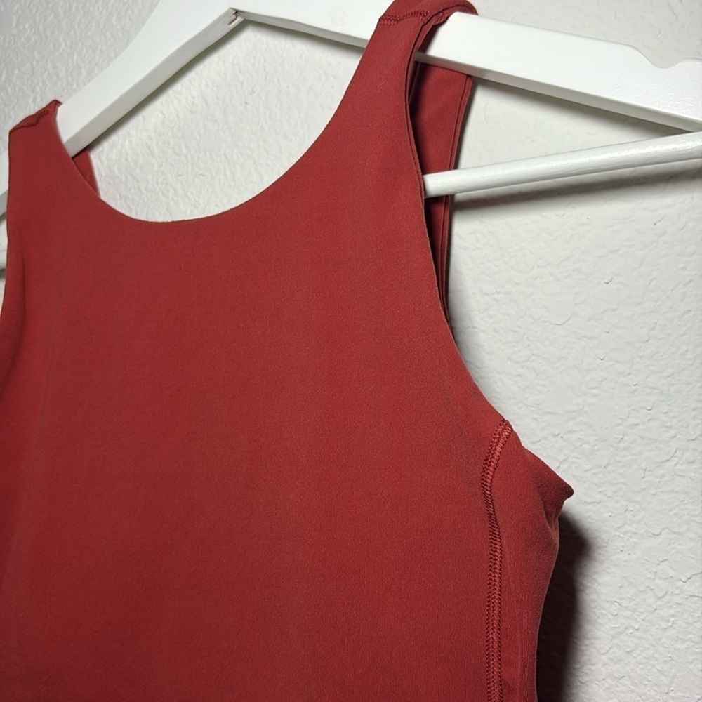 Lululemon Align High Neck Rust Tank Top Cayenne size 2 - Picture 4 of 5